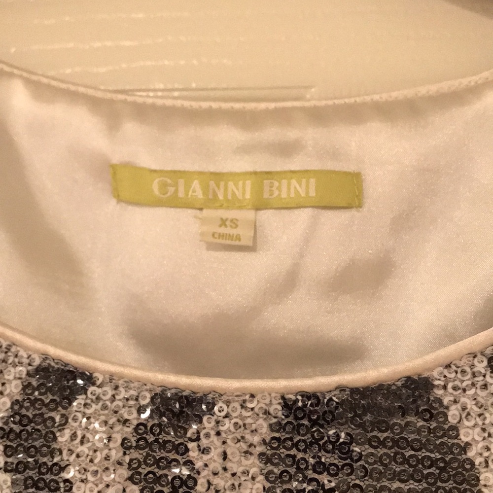 Gianni Bini Multi Colored Sequin Top, Size Xs - image 3
